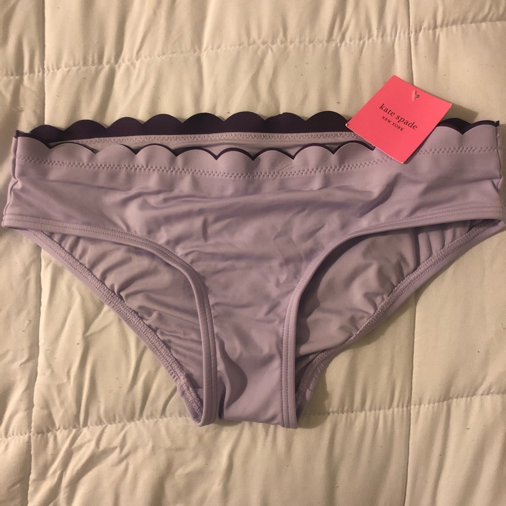 Kate spade lilac scalloped bikini bottoms